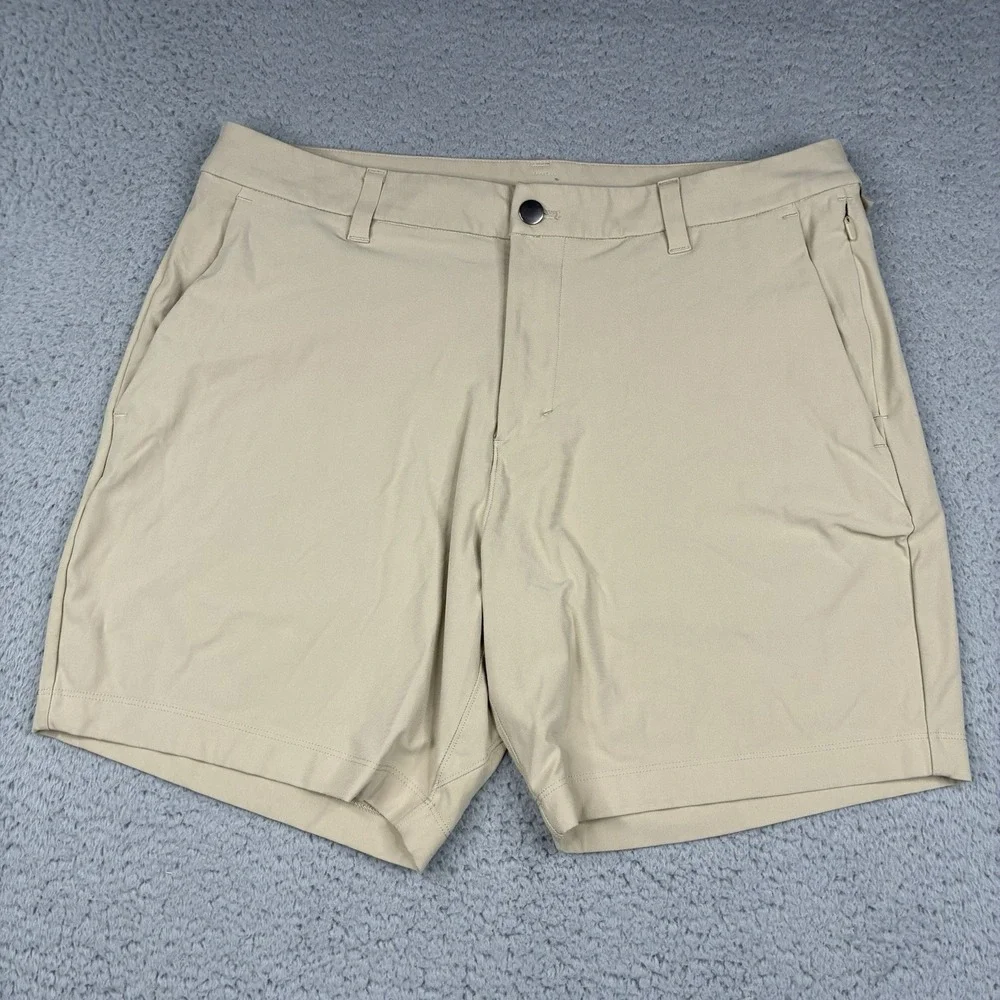 Lululemon ABC Shorts Men's 34 Khaki Classic Fit 7